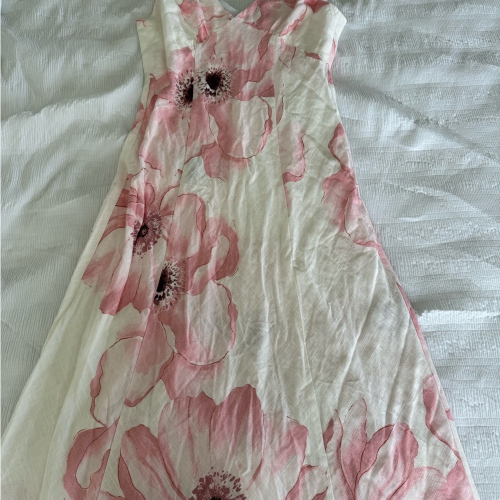 Paper Heart Floral Maxi Dress in Pink and White - Picture 8 of 8